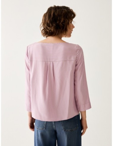 Blusa in twill fluido Penny Black – Lilla - foto 3