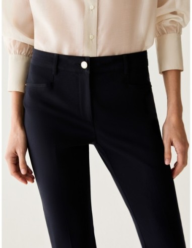 Pantaloni mini-flare fit Penny Black – Blu - foto 4