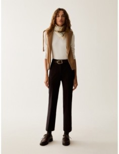 Pantaloni mini-flare fit Penny Black – Testa di moro - foto 1
