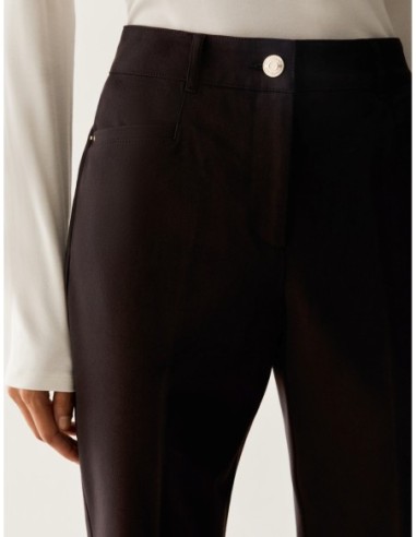 Pantaloni mini-flare fit Penny Black – Testa di moro - foto 4