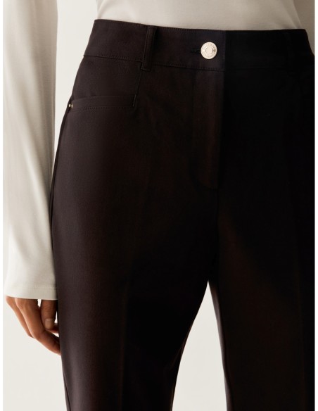 Pantaloni mini-flare fit Penny Black – Testa di moro - foto 4