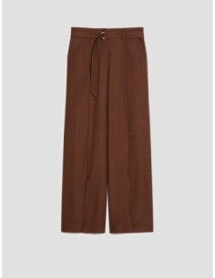 Pantaloni ampi con spacchi Penny Black – Tabacco - foto 1 2
