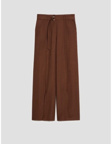 Pantaloni ampi con spacchi Penny Black – Tabacco - foto 2