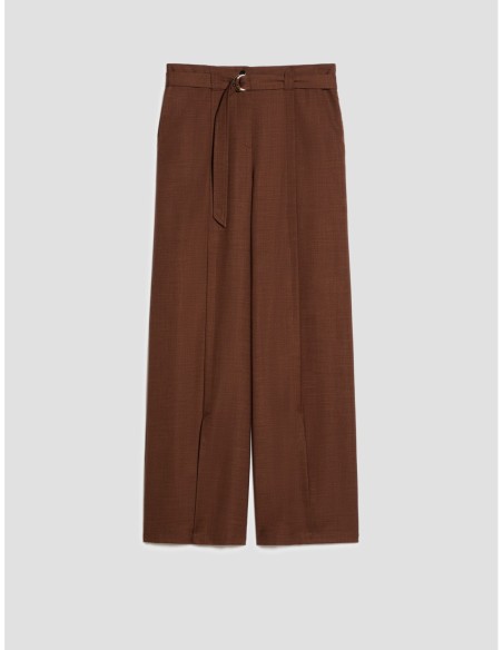 Pantaloni ampi con spacchi Penny Black – Tabacco - foto 2