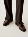 Pantaloni con dettagli in raso Penny Black – Testa di moro Pantaloni con dettagli in raso Penny Black – Testa di moro