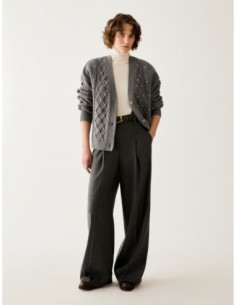 Pantaloni a microfantasia lamé Penny Black – Peltro - foto 1