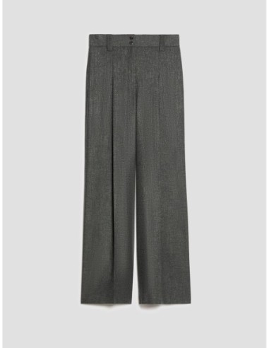 Pantaloni a microfantasia lamé Penny Black – Peltro - foto 2