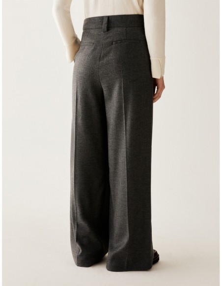 Pantaloni a microfantasia lamé Penny Black – Peltro - foto 3