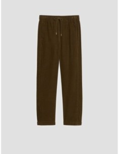 Pantaloni carrot fit in velluto Penny Black – Verde kaki - foto 1 2