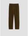 Pantaloni carrot fit in velluto Penny Black – Verde kaki