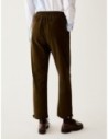 Pantaloni carrot fit in velluto Penny Black – Verde kaki