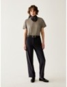 Pantaloni in raso di cotone Penny Black – Blu