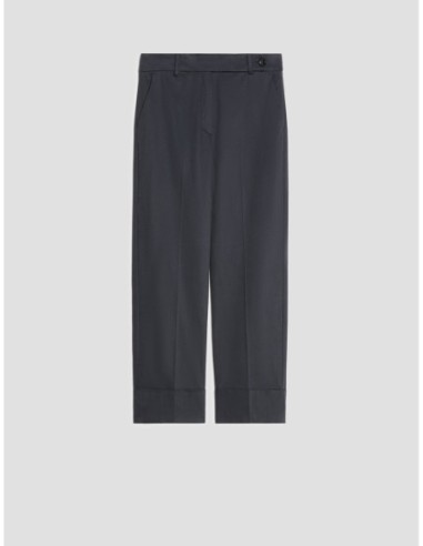 Pantaloni in raso di cotone Penny Black – Blu - foto 2