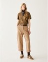 Pantaloni carrot fit in cotone Penny Black – Cammello