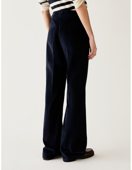 Pantaloni sartoriali in velluto Penny Black – Blu - foto 3