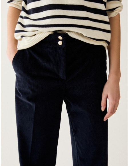 Pantaloni sartoriali in velluto Penny Black – Blu - foto 4