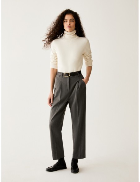 Pantaloni carrot fit sartoriali Penny Black – Grigio - foto 1