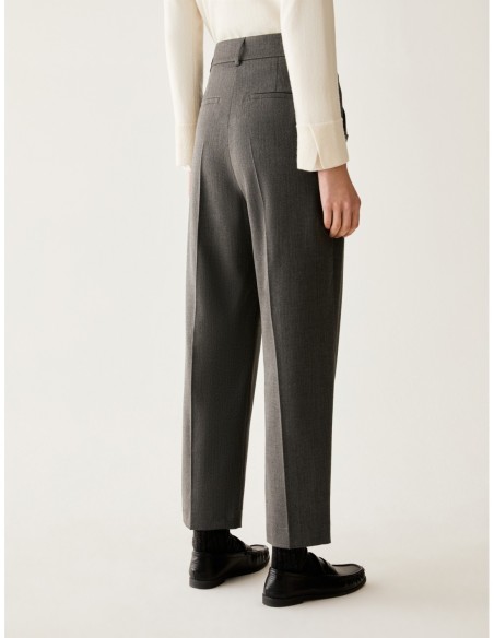 Pantaloni carrot fit sartoriali Penny Black – Grigio - foto 3
