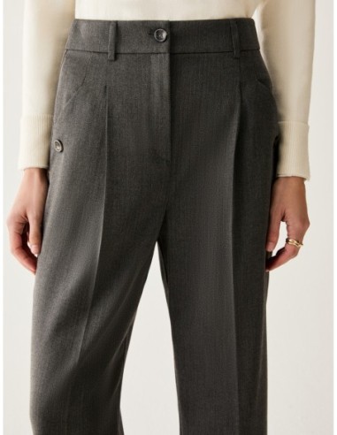 Pantaloni carrot fit sartoriali Penny Black – Grigio - foto 4