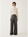Pantaloni ampi a disegno gessato Penny Black – Grigio