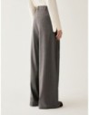 Pantaloni ampi a disegno gessato Penny Black – Grigio