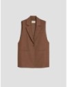 Gilet monopetto con spacchi Penny Black – Tabacco Gilet monopetto con spacchi Penny Black – Tabacco