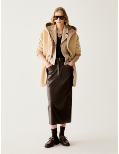Top in raso di seta stretch Penny Black – Testa di moro - foto 5