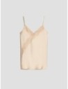 Top in raso con pizzo Penny Black – Naturale