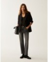 Top in raso con pizzo Penny Black – Nero