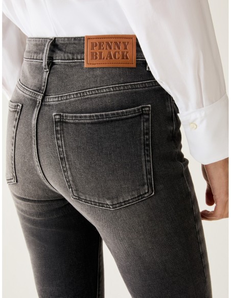 Jeans mini-flare fit Penny Black – Grigio - foto 4
