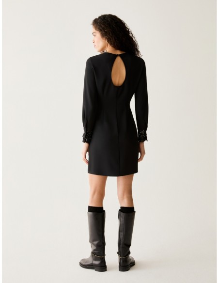 Abito tubino con ricami bijou Penny Black – Nero - foto 3
