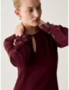 Abito tubino con ricami bijou Penny Black – Bordeaux