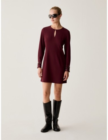 Abito tubino con ricami bijou Penny Black – Bordeaux - foto 5