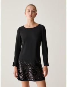 Shift dress con paillettes Penny Black – Nero - foto 1