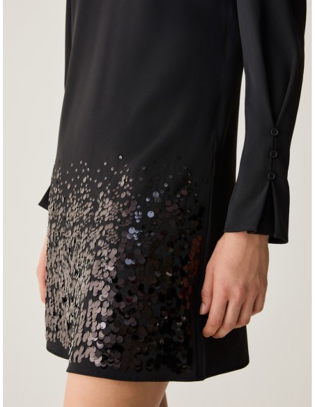 Shift dress con paillettes Penny Black – Nero - foto 4