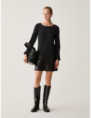 Shift dress con paillettes Penny Black – Nero - foto 5