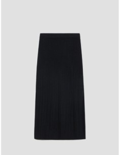 Gonna in maglia a coste Penny Black – Nero - foto 1 2