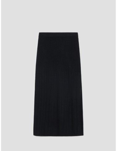 Gonna in maglia a coste Penny Black – Nero - foto 2