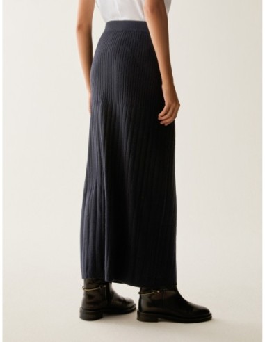 Gonna in maglia a coste Penny Black – Nero - foto 3