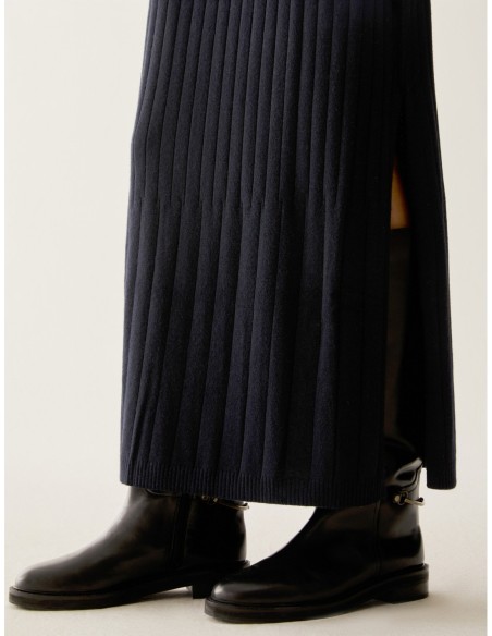 Gonna in maglia a coste Penny Black – Nero - foto 4