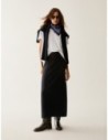 Gonna in maglia a coste Penny Black – Nero