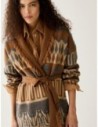 Cardigan jacquard con frange Penny Black – Tabacco Cardigan jacquard con frange Penny Black – Tabacco