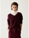 Maglia con micro-paillettes Penny Black – Bordeaux