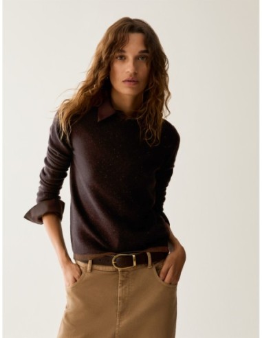 Maglia con micro-paillettes Penny Black – Testa di moro - foto 1