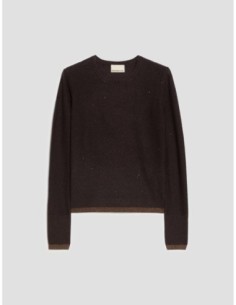 Maglia con micro-paillettes Penny Black – Testa di moro - foto 1 2
