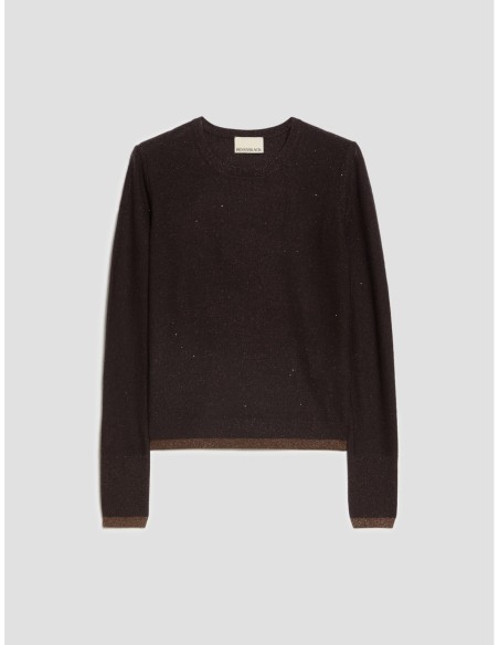Maglia con micro-paillettes Penny Black – Testa di moro - foto 2