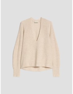 Maglia a punto pannocchia Penny Black – Beige - foto 1 2