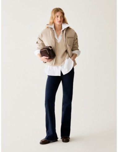 Maglia a punto pannocchia Penny Black – Beige - foto 5