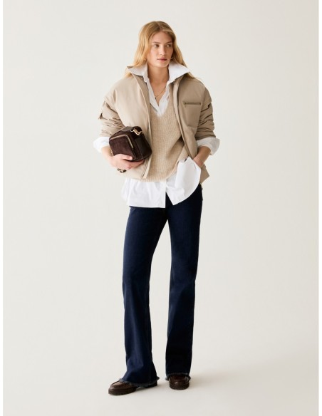 Maglia a punto pannocchia Penny Black – Beige - foto 5