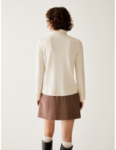 Dolcevita in blend di lana Penny Black – Bianco - foto 3